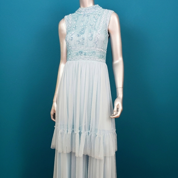 🆕️ 🎬 FROCK & FRILL Tiered Sequin Maxi Dress // (NWT) - Picture 3 of 8